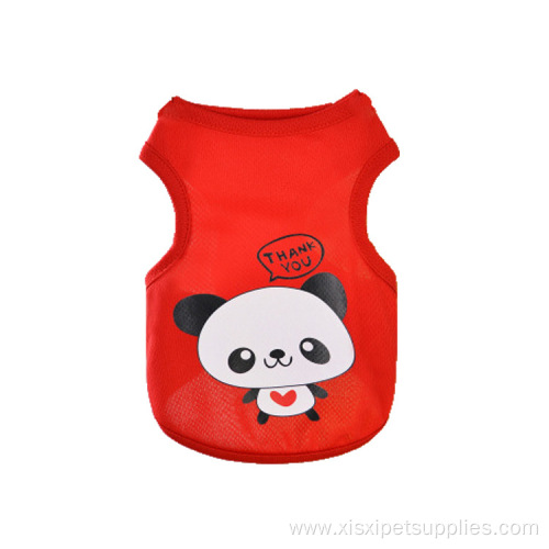 new spring and summer cartoon cute dog clothes